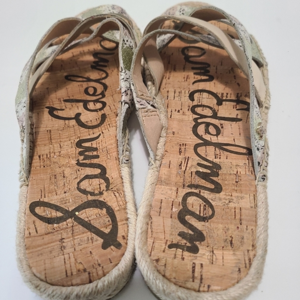 Sam Edelman Slide Flat Snakeskin Pattern And Rope… - image 4